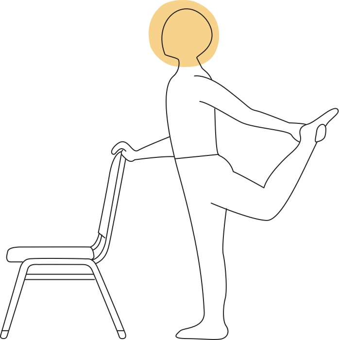 illustration of dancers yoga pose