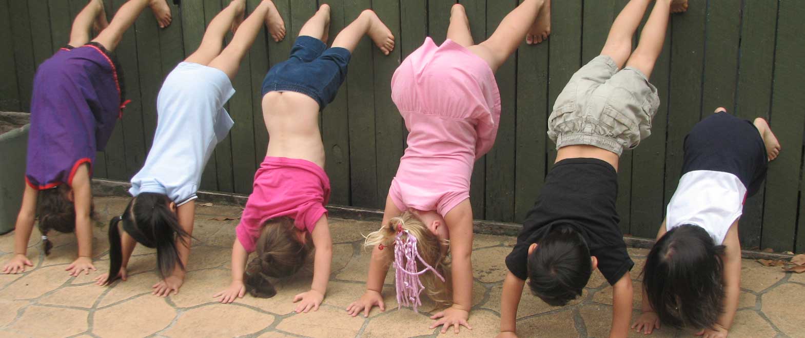 kids upside down fun yoga poses